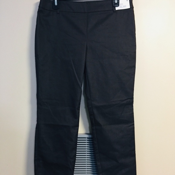 NWOT NY&C BROWN SLIM MID RISE STRETCH, SIZE 8 - Picture 5 of 7